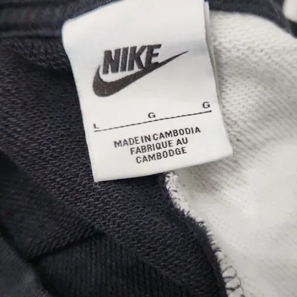 Nike Women's Oversized Fleece Dance Sweatshirt, Black/White, Size L, DV0328-010 - Picture 7 of 11